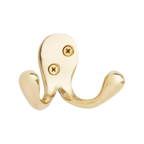Small Brass Double Hook
