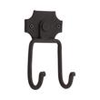 Hand-Forged Rustic Country Double Hook - Black Powder Coat, , large image number 0