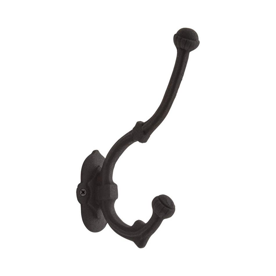 Allard Iron Double Hook - Black Powder Coat, , large image number 0