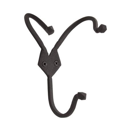 Hand-Forged Iron Triple Hook