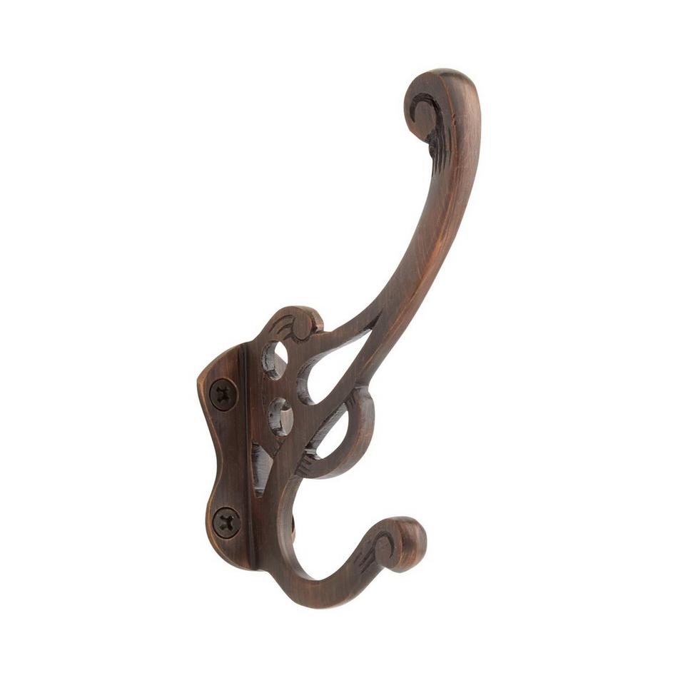 Calvert Double Brass Hook - Oil Rubbed Bronze, , large image number 0