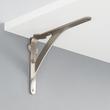 Classic Brass Shelf Bracket - 7-3/8" - Brushed Nickel, , large image number 0