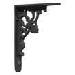 Fleur de Lis Cast Iron Shelf Bracket - 4-1/4" x 5-1/4" H - Black Powder Coat, , large image number 1