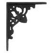 Fleur de Lis Cast Iron Shelf Bracket - 4-1/4" x 5-1/4" H - Black Powder Coat, , large image number 0