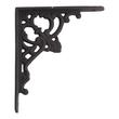 Fleur de Lis Cast Iron Shelf Bracket - 6" x 6-7/8" H - Black Powder Coat, , large image number 0