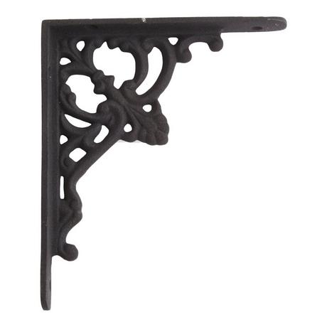 Fleur de Lis Cast Iron Shelf Bracket