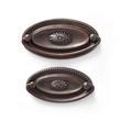 Hepplewhite Oval Brass Drawer Pull - Small - Oil Rubbed Bronze, , large image number 1