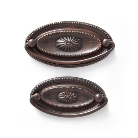 Hepplewhite Oval Brass Drawer Pull