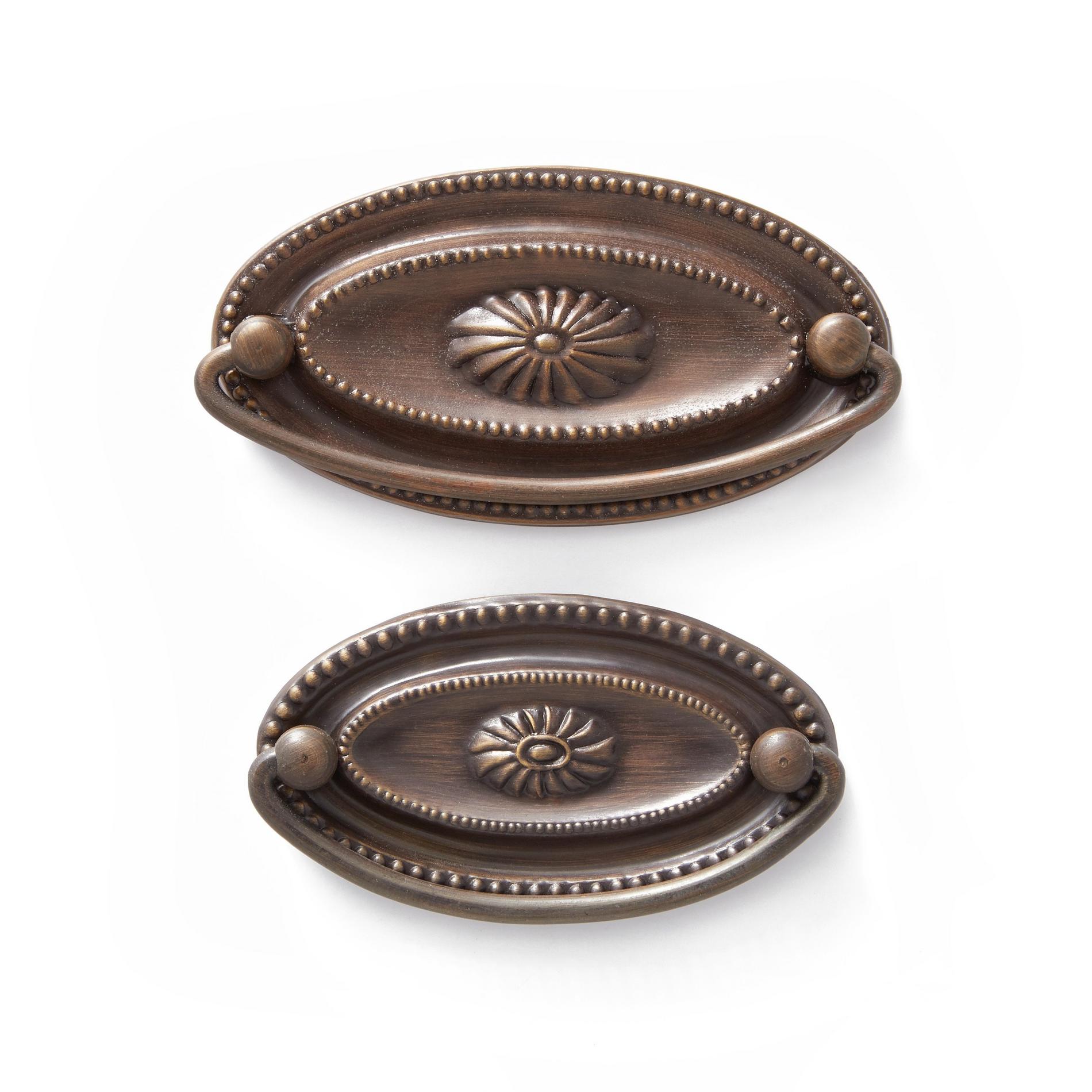 Hepplewhite Oval Brass Drawer Pull Signature Hardware