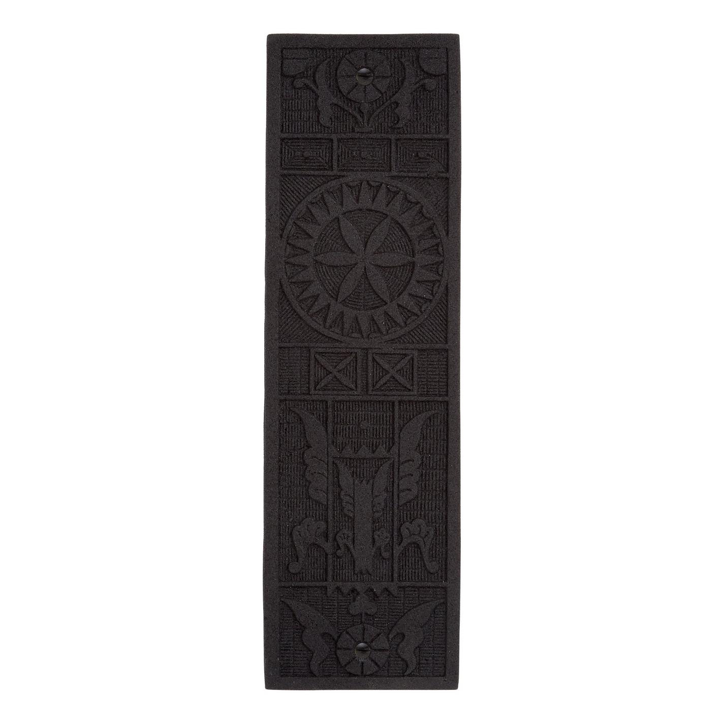 Mayan Rough Iron Push Plate - Black Powder Coat | Signature Hardware