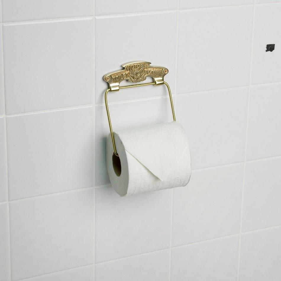 Dering Solid Brass Toilet Paper Holder