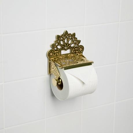 Dering Solid Brass Toilet Paper Holder
