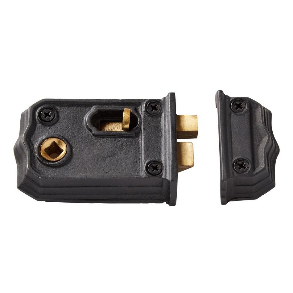 Cast Iron Privacy Rim Lock, , large image number 0