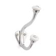 Linwood Brass Double Hook with Porcelain Knobs, , large image number 2