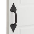 Cast Iron Double-Ended Heart Pull - Black Powder Coat, , large image number 0