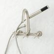 Sebastian Wall-Mount Tub Faucet with Cross Handles and 4" Wall Couplers - Brushed Nickel, , large image number 0
