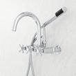 Sebastian Wall-Mount Tub Faucet with Cross Handles and Wall Couplers, , large image number 3