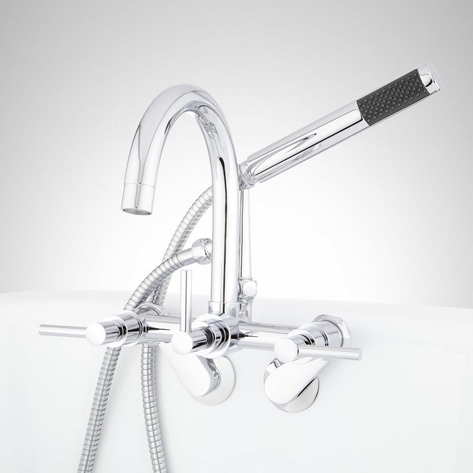 Sebastian Tub Faucet with Variable Centers and Hand Shower - Lever Handles, , large image number 2
