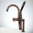 Sebastian Deck-Mount Tub Faucet - Cross Handles - 4" Couplers - Oil Rubbed Bronze, , large image number 1