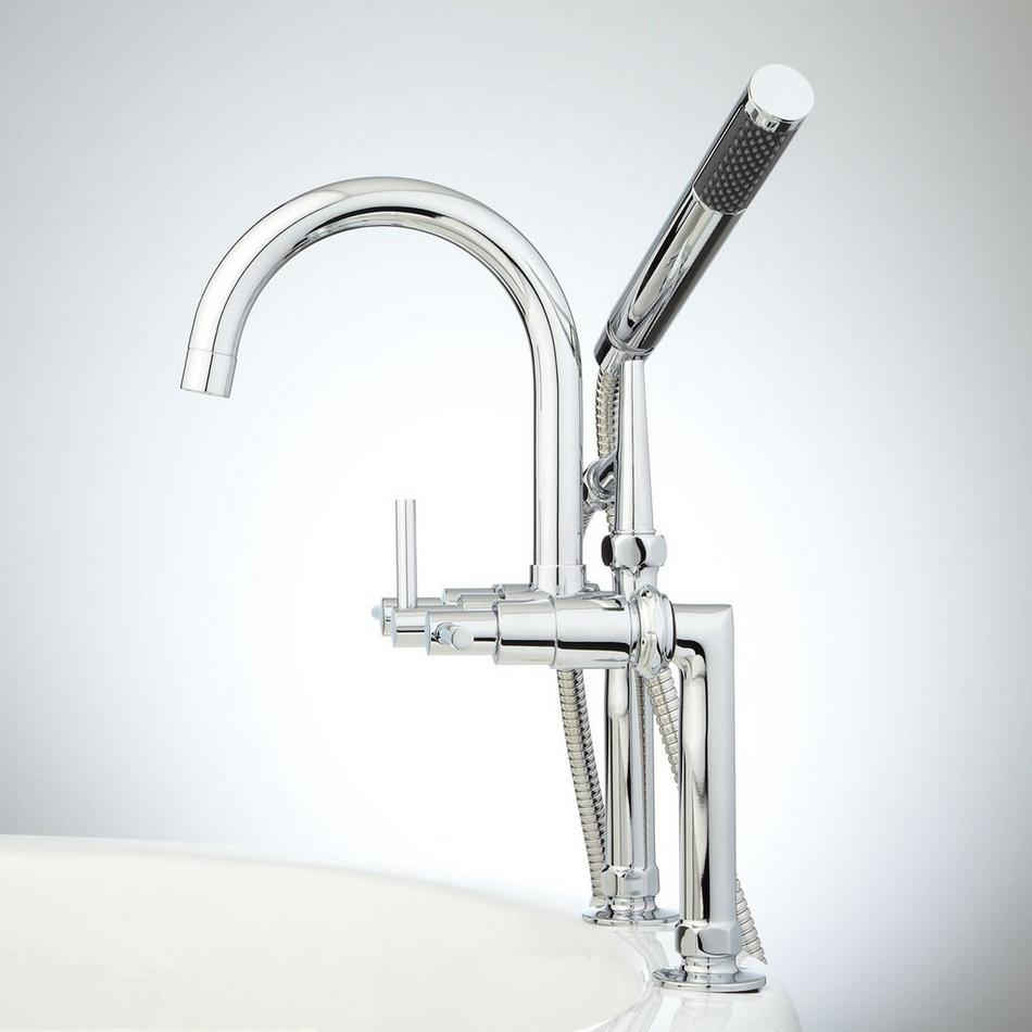 Sebastian Deck-Mount Tub Faucet and Hand Shower - Lever Handles, , large image number 10