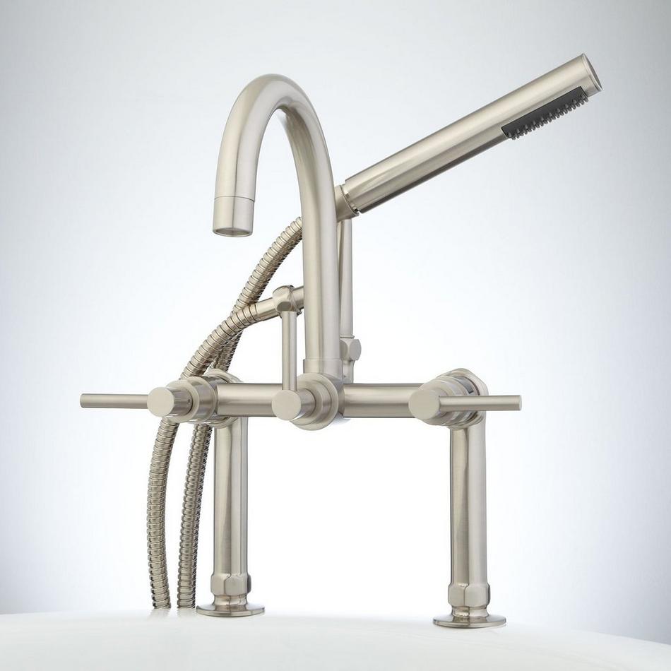 Sebastian Deck-Mount Tub Faucet and Hand Shower - Lever Handles, , large image number 0