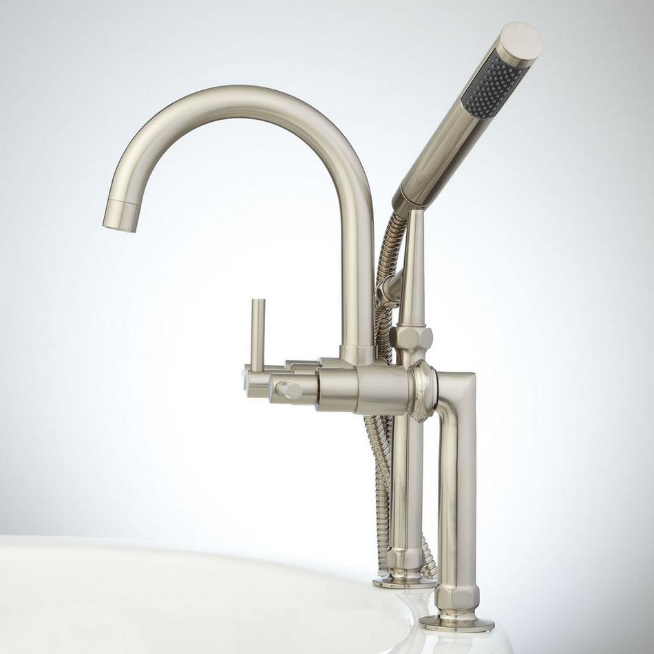 Sebastian Deck-Mount Tub Faucet and Hand Shower - Lever Handles, , large image number 7