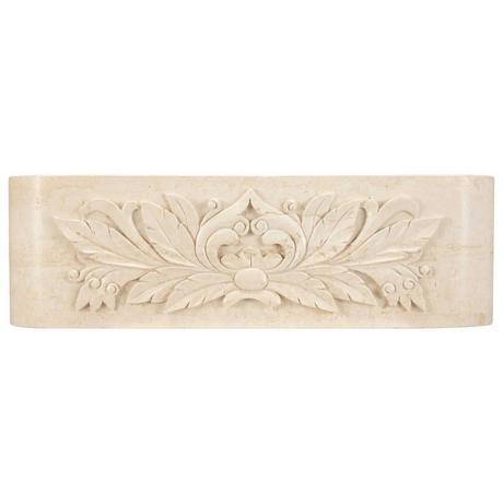 30" Ivy Polished Marble Farmhouse Sink - Cream Egyptian