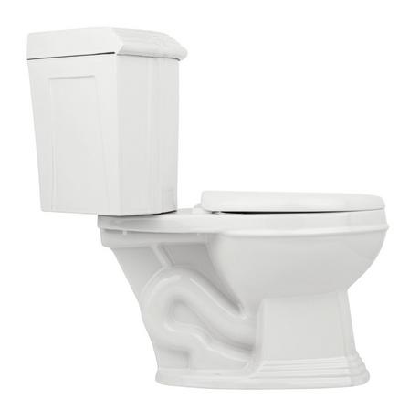 Regent Dual-Flush Corner Toilet with Elongated Bowl - White