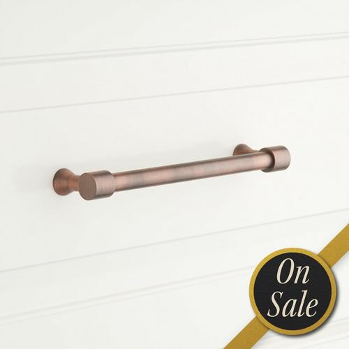 Strasbourg Solid Brass Cabinet Pull in Antique Copper