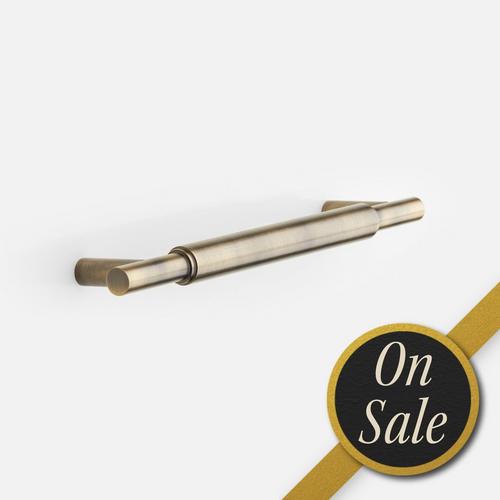 Colmar Solid Brass Cabinet Pull in Antique Brass