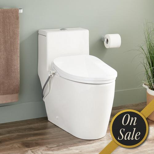 Sitka One-Piece Elongated Skirted Toilet - Aldridge Bidet Seat