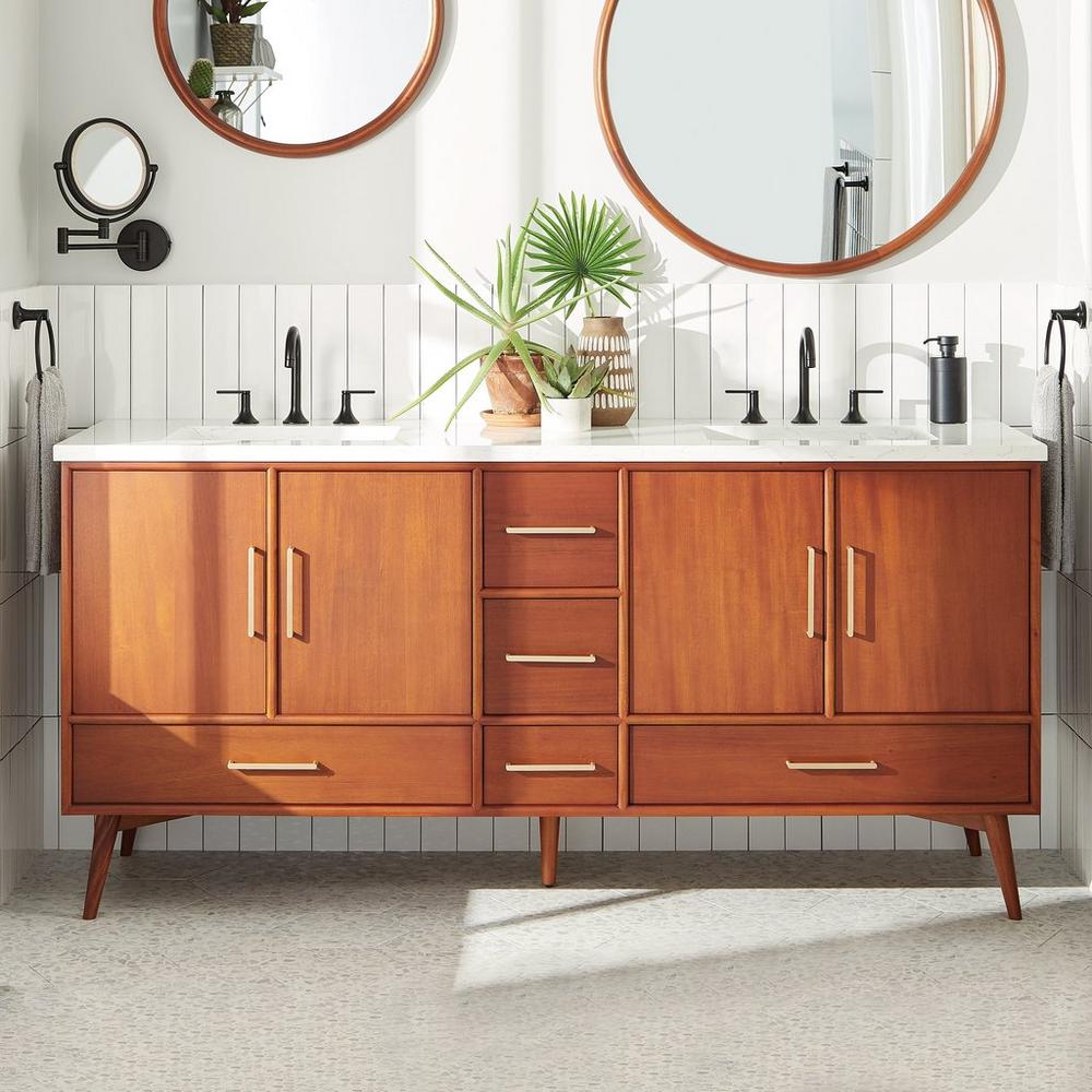 72" Novak Double Teak Vanity