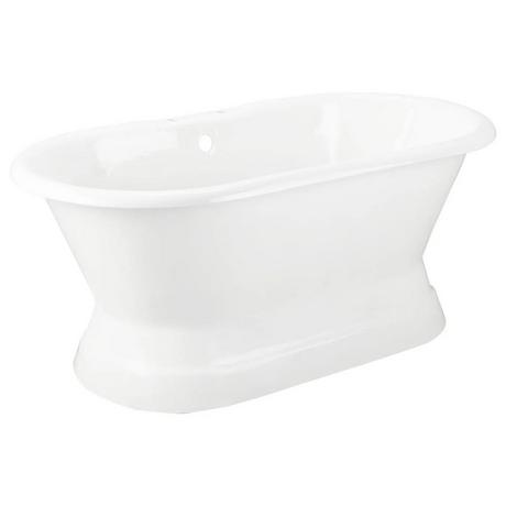 66" Henley Cast Iron Double-Ended Pedestal Tub  - 7" Rim Holes