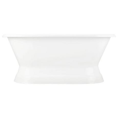 66" Henley Cast Iron Double-Ended Pedestal Tub  - 7" Rim Holes