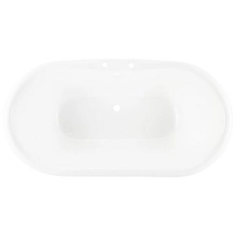 66" Henley Cast Iron Double-Ended Pedestal Tub  - 7" Rim Holes