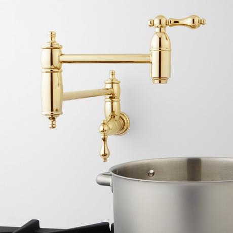 Augusta Retractable Wall-Mount Pot Filler