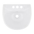 Farnham Mini Porcelain Wall-Mount Bathroom Sink - 4" Centers - White, , large image number 9