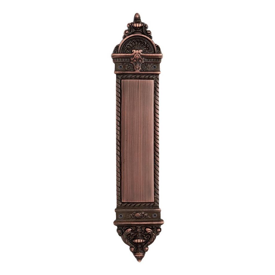 Maltesia Brass Push Plate - Oil Rubbed Bronze, , large image number 0