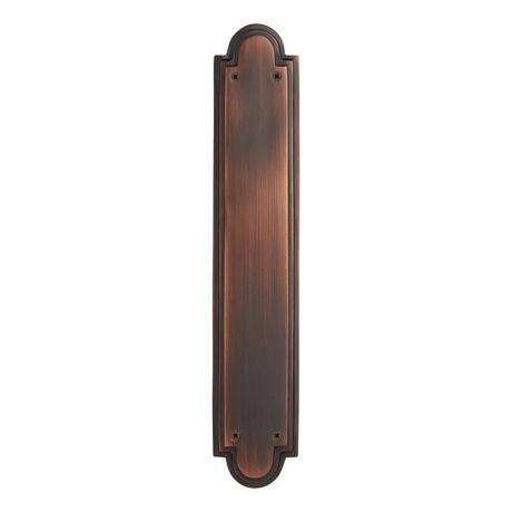 Brass Accents [A02-P7401-609] Solid Brass Door Pull Plate - Antique Brass  Finish - 4 W x 16 L