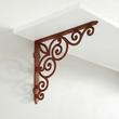 Victorian Iron Shelf Bracket - Rust, , large image number 0