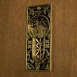 Butterfly Recessed Pocket Door Flush Pull - Blackened Brass, , large image number 0