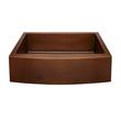 33" Kiana Curved Apron Copper Farmhouse Sink, , large image number 1