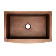 33" Kiana Curved Apron Copper Farmhouse Sink, , large image number 4