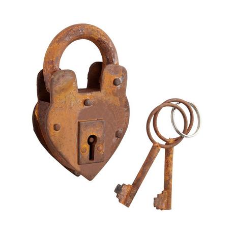 Vintage Brass Shell Oil Padlock with Key. Best Padlock , Made In The Usa