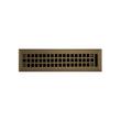 Mission Brass Floor Register - Antique Brass 2-1/4" x 12" (3-1/4" x 13" Overall), , large image number 0