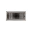 Mission Brass Floor Register - Brushed Nickel 4" x 10" (5-1/8" x 11-1/4" Overall), , large image number 0