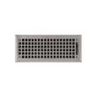 Mission Brass Floor Register - Brushed Nickel 4" x 12" (5-1/8" x 13-1/4" Overall), , large image number 0