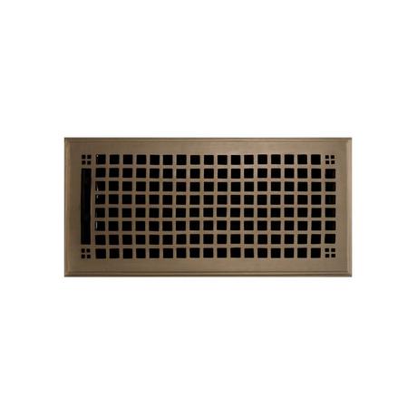 Mission Solid Brass Oversized Floor Register