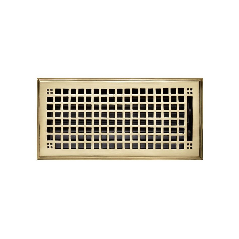 Mission Floor Register - Oil Rubbed Bronze 8" x 12" (Overall 9-3/4" x 13-1/2"), , large image number 7