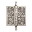 4-1/2" Solid Brass Ornate Door Hinge - Antique Pewter, , large image number 0